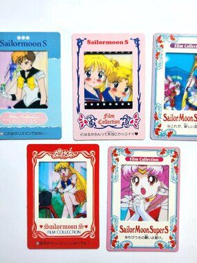 Sailor Moon S SuperS Film Collection Card Lot 5pc Uranus Venus Chibiusa 90s VG